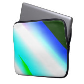 Blaue grüne Regenbogenfarben abstrakte Textur Laptopschutzhülle (Vorderseite Links)