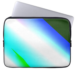 Blaue grüne Regenbogenfarben abstrakte Textur Laptopschutzhülle