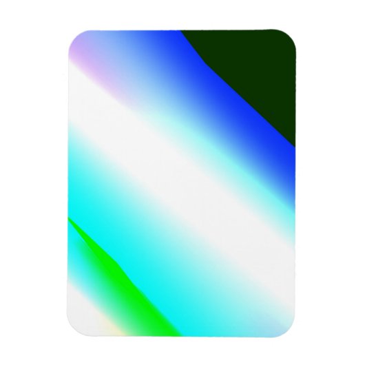 Blaue grüne Regenbogenfarben abstrakte Textur Magnet (Vertikal)