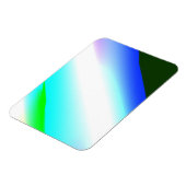 Blaue grüne Regenbogenfarben abstrakte Textur Magnet (Linke Seite)