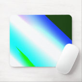 Blaue grüne Regenbogenfarben abstrakte Textur Mousepad (Mit Mouse)