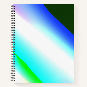 Blaue grüne Regenbogenfarben abstrakte Textur Notizblock