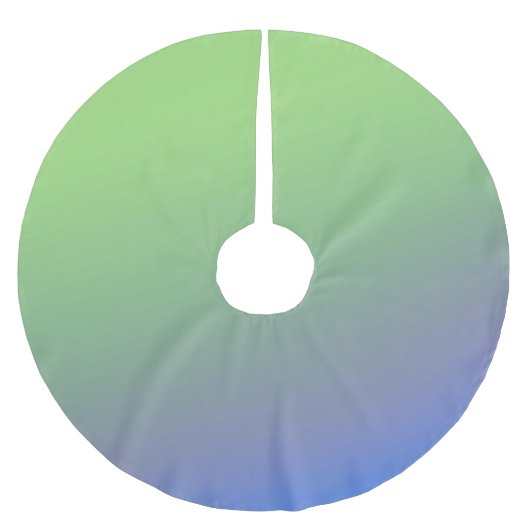 Blaue grüne Regenbogenfarben abstrakte Textur Polyester Weihnachtsbaumdecke (Vorderseite)