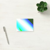 Blaue grüne Regenbogenfarben abstrakte Textur Post-it Klebezettel (Büro)