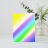 Blaue grüne Regenbogenfarben abstrakte Textur Postkarte (Stehend Vorderseite)