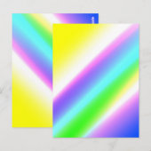Blaue grüne Regenbogenfarben abstrakte Textur Postkarte (Vorne/Hinten)