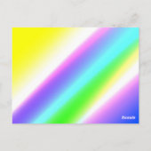 Blaue grüne Regenbogenfarben abstrakte Textur Postkarte (Rückseite)
