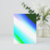 Blaue grüne Regenbogenfarben abstrakte Textur Postkarte (Stehend Vorderseite)