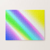 Blaue grüne Regenbogenfarben abstrakte Textur Puzzle (Horizontal)