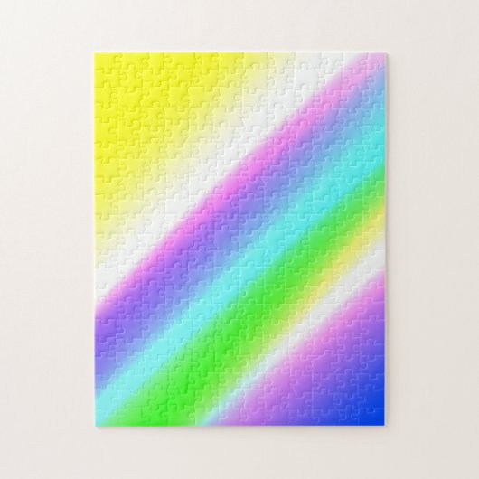 Blaue grüne Regenbogenfarben abstrakte Textur Puzzle (Vertikal)