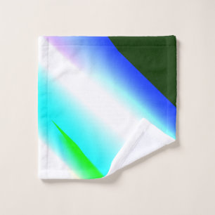 Blaue grüne Regenbogenfarben abstrakte Textur Waschlappen