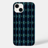 Blaue grüne Regenbogensteine , Artdeco-Muster Case-Mate iPhone Hülle (Rückseite)