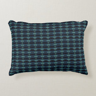 Blaue grüne Regenbogensteine , Artdeco-Muster Dekokissen