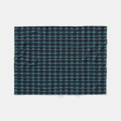 Blaue grüne Regenbogensteine , Artdeco-Muster Fleecedecke (Vorderseite (Horizontal))