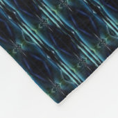 Blaue grüne Regenbogensteine , Artdeco-Muster Fleecedecke (Ecke)