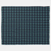 Blaue grüne Regenbogensteine , Artdeco-Muster Fleecedecke (Vorderseite (Horizontal))