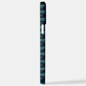 Blaue grüne Regenbogensteine , Artdeco-Muster iPhone Hülle (Rechte Seite)