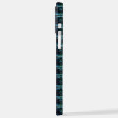 Blaue grüne Regenbogensteine , Artdeco-Muster iPhone Hülle (Linke Seite)