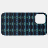 Blaue grüne Regenbogensteine , Artdeco-Muster iPhone Hülle (Hinten horizontal)