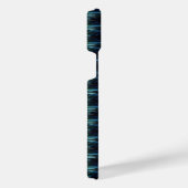 Blaue grüne Regenbogensteine , Artdeco-Muster iPhone Hülle (Rechte Seite)