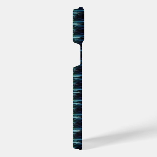 Blaue grüne Regenbogensteine , Artdeco-Muster iPhone Hülle (Rechte Seite)