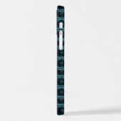 Blaue grüne Regenbogensteine , Artdeco-Muster iPhone Hülle (Linke Seite)