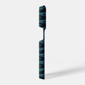 Blaue grüne Regenbogensteine , Artdeco-Muster iPhone Hülle (Rechte Seite)