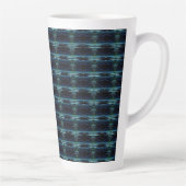 Blaue grüne Regenbogensteine , Artdeco-Muster Milchtasse (Rechts)