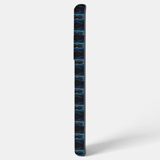 Blaue grüne Regenbogensteine , Artdeco-Muster Samsung Galaxy Hülle (Linke Seite)