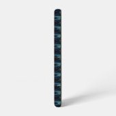 Blaue grüne Regenbogensteine , Artdeco-Muster Samsung Galaxy Hülle (Linke Seite)