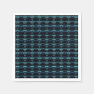 Blaue grüne Regenbogensteine , Artdeco-Muster Serviette