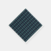 Blaue grüne Regenbogensteine , Artdeco-Muster Serviette (Ecke)