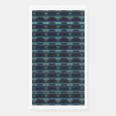 Blaue grüne Regenbogensteine , Artdeco-Muster Serviette (Vorderseite)