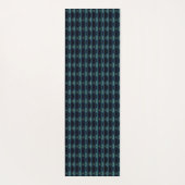 Blaue grüne Regenbogensteine , Artdeco-Muster Yogamatte (Rückseite)