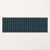 Blaue grüne Regenbogensteine , Artdeco-Muster Yogamatte (Vorderseite (Horizontal))