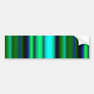Blaue grüne Regenbogenstreifen Autoaufkleber