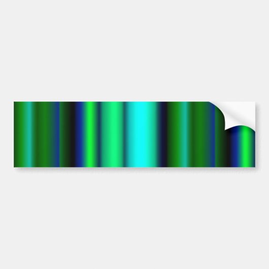Blaue grüne Regenbogenstreifen Autoaufkleber (Vorne)
