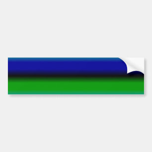 Blaue grüne Regenbogenstreifen Autoaufkleber