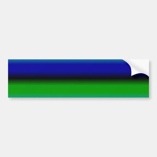 Blaue grüne Regenbogenstreifen Autoaufkleber (Vorne)