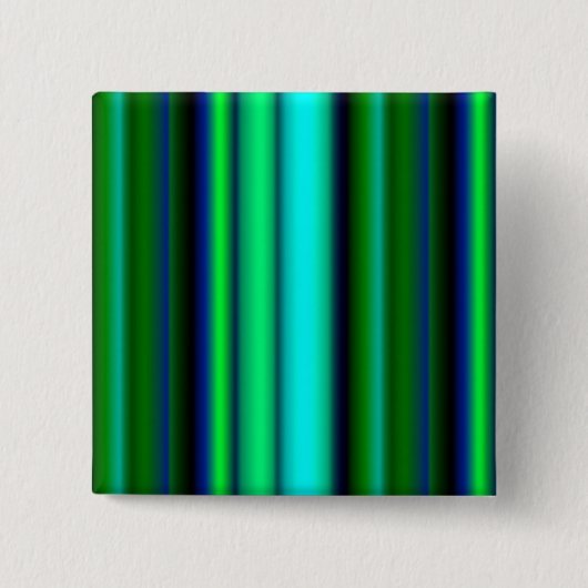 Blaue grüne Regenbogenstreifen Button (Vorderseite)