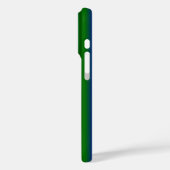 Blaue grüne Regenbogenstreifen Case-Mate iPhone Hülle (Rückseite / Links)