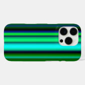 Blaue grüne Regenbogenstreifen Case-Mate iPhone Hülle (Rückseite (Horizontal))