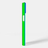 Blaue grüne Regenbogenstreifen Case-Mate iPhone Hülle (Rückseite / Rechts)