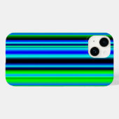 Blaue grüne Regenbogenstreifen Case-Mate iPhone Hülle (Rückseite (Horizontal))