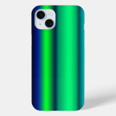 Blaue grüne Regenbogenstreifen Case-Mate iPhone Hülle (Rückseite)
