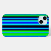 Blaue grüne Regenbogenstreifen Case-Mate iPhone Hülle (Rückseite (Horizontal))