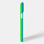 Blaue grüne Regenbogenstreifen Case-Mate iPhone Hülle (Rückseite / Rechts)