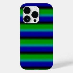 Blaue grüne Regenbogenstreifen Case-Mate iPhone Hülle