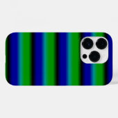 Blaue grüne Regenbogenstreifen Case-Mate iPhone Hülle (Rückseite (Horizontal))