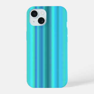 Blaue Grüne Regenbogenstreifen iPhone 15 Hülle